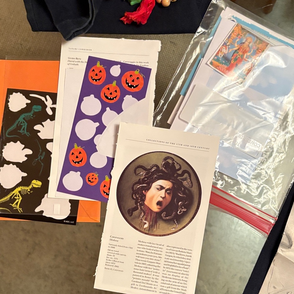 SALE! Halloween stationary. Dino skulls Set of stickers&Envelopes. Pumpkins